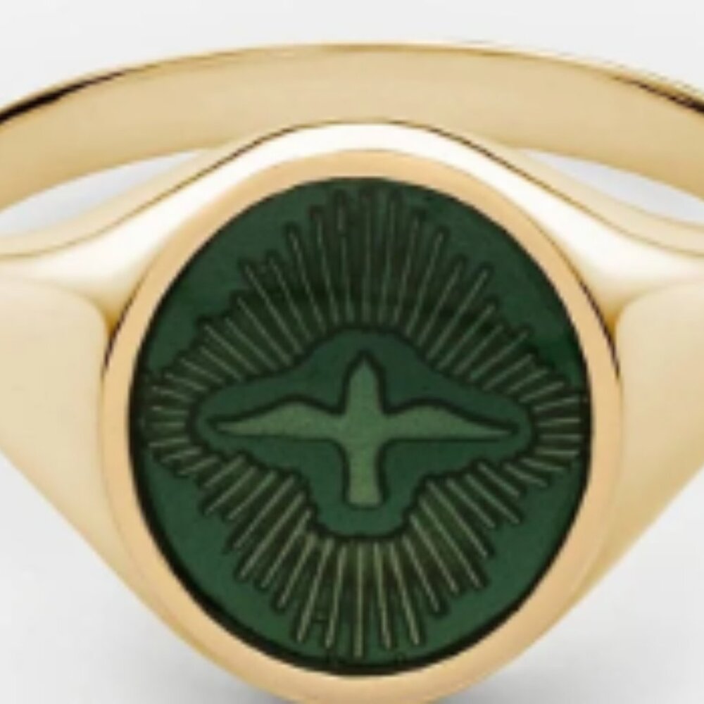 Miansai Gold Vermeil Dove Ring